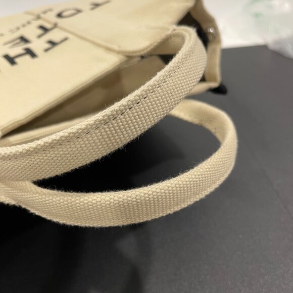 Marc Jacobs The Tote Bag Beige/Black Cloth (JB1127) - Picture 10 of 14